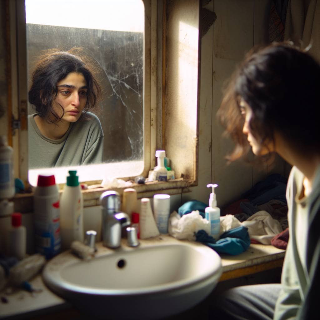 Overcoming negative self-talk reflection moment.