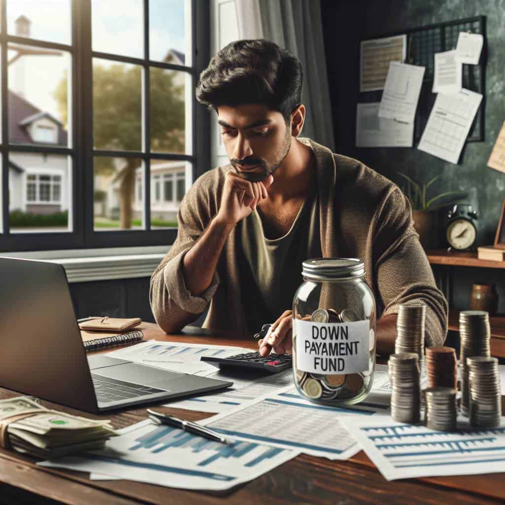 Saving for a down payment strategy.