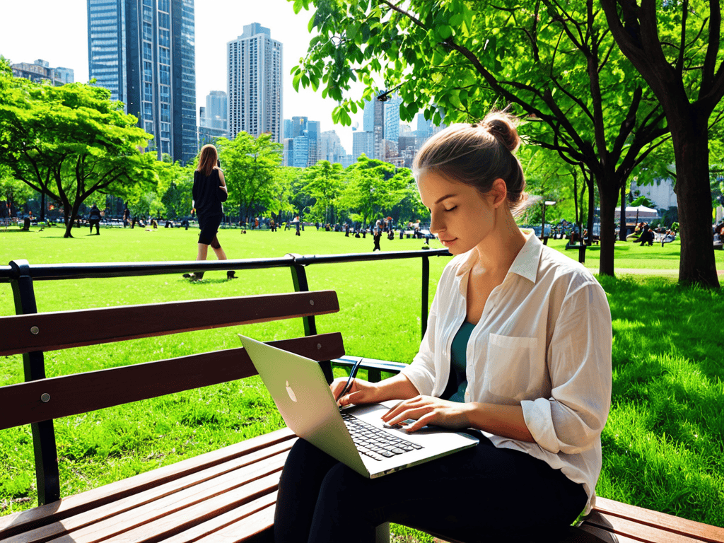 Harmonizing Finances in city park