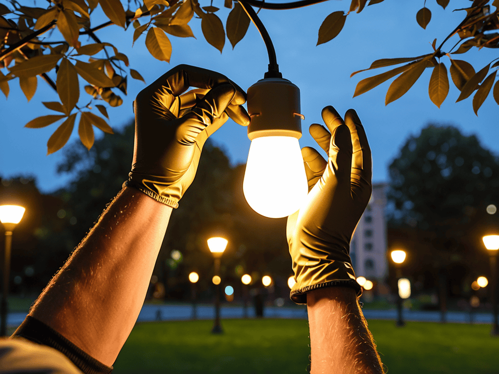 Urban Lighting Revival at night