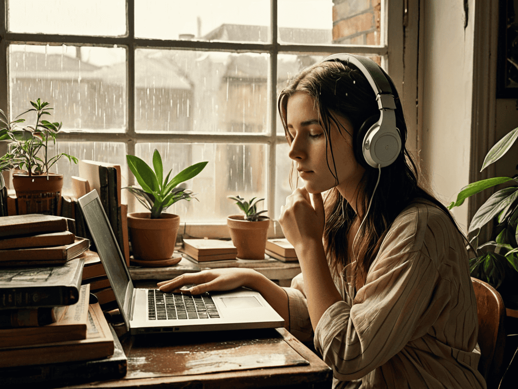 Lo-fi Girl Aesthetic portrait photo