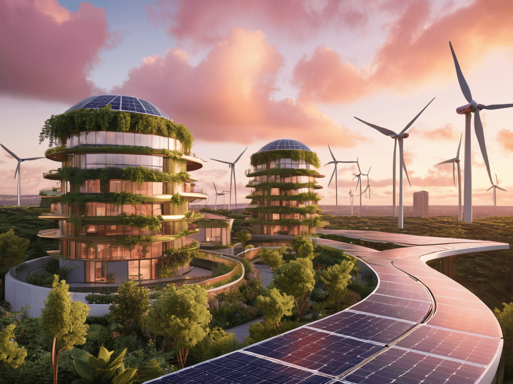 Solarpunk Vision for sustainable future