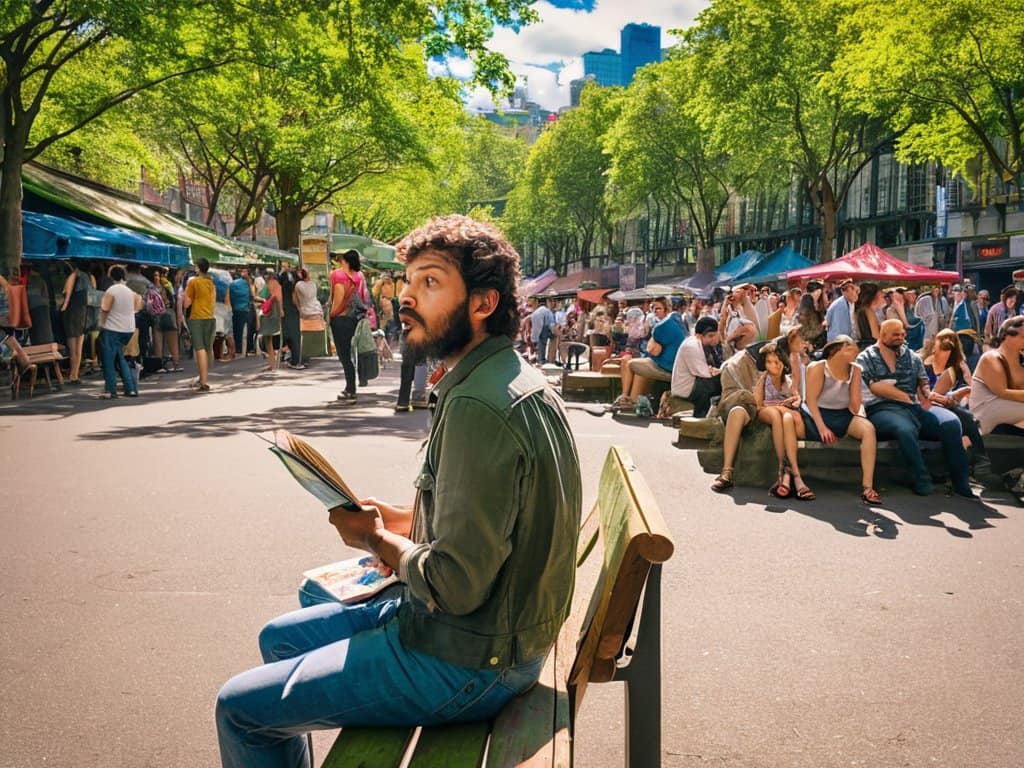 Harmonizing Travels urban scene