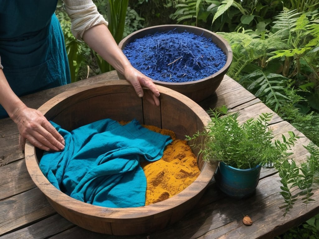 Natural Tie Dye with Plants