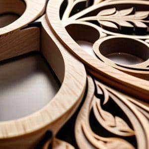 Intricate wood fretwork scroll sawing details.