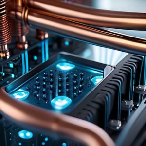 Liquid Immersion Cooling Tanks for heat management.
