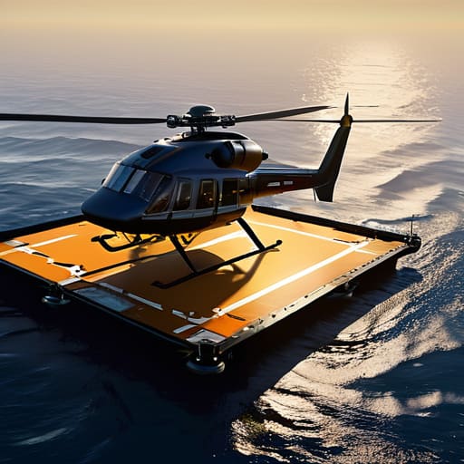 Offshore helipad logistics for final mile delivery.